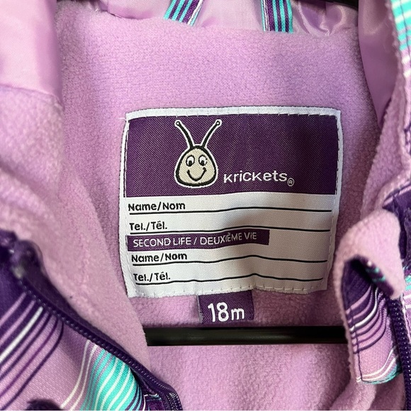 Krickets Fleece Lined Hooded Spring Jacket 18 months - Picture 4 of 7
